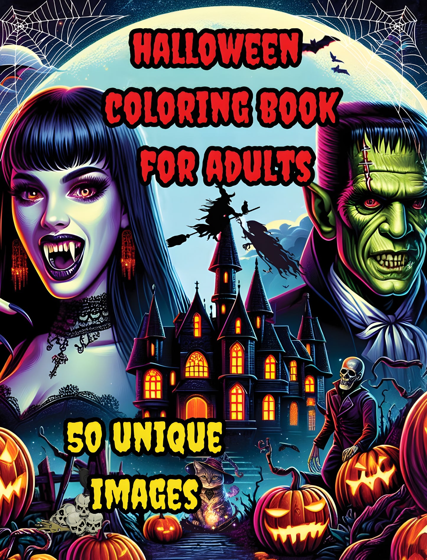 Halloween Coloring Book for Adults