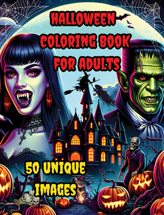 Halloween Coloring Book for Adults