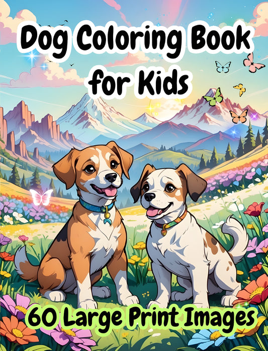 Dog Coloring Book for Kids
