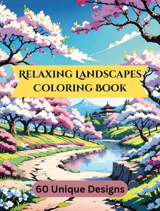 Relaxing Landscapes Coloring Book