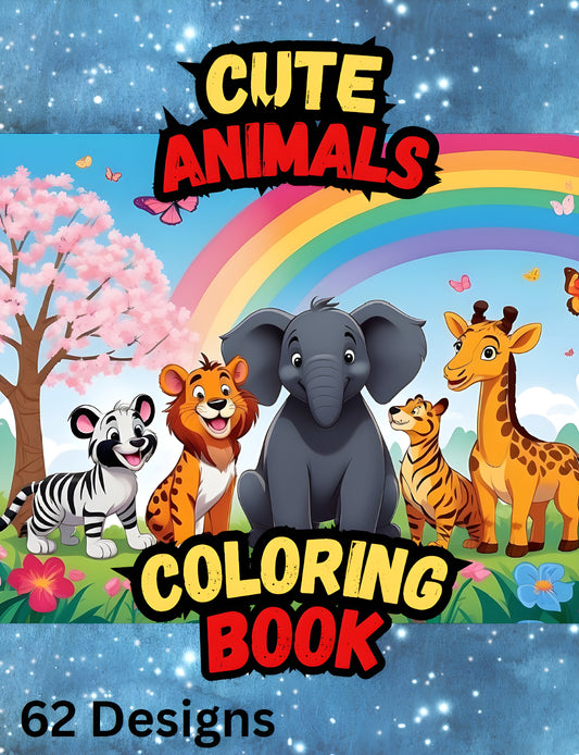 Cute Animals Coloring Book